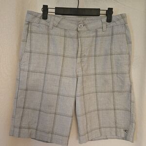 O'Neill Gray Flat Front Shorts Classic Style
